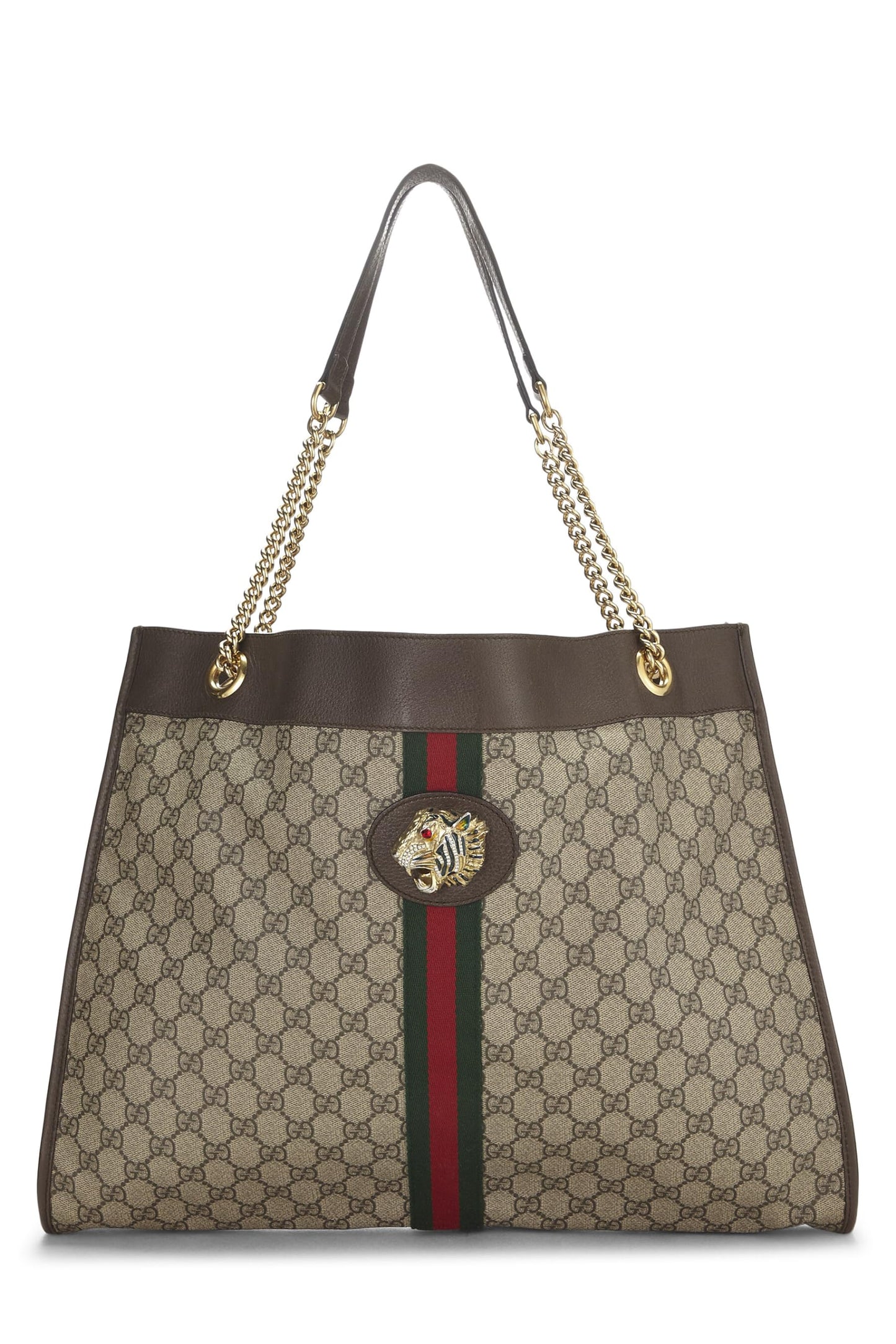 Gucci, Original GG Supreme Canvas Rajah Tote Large, Brown
