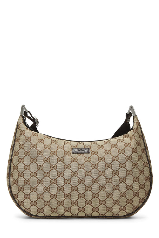 Gucci, Original GG Canvas Round Messenger, Brown