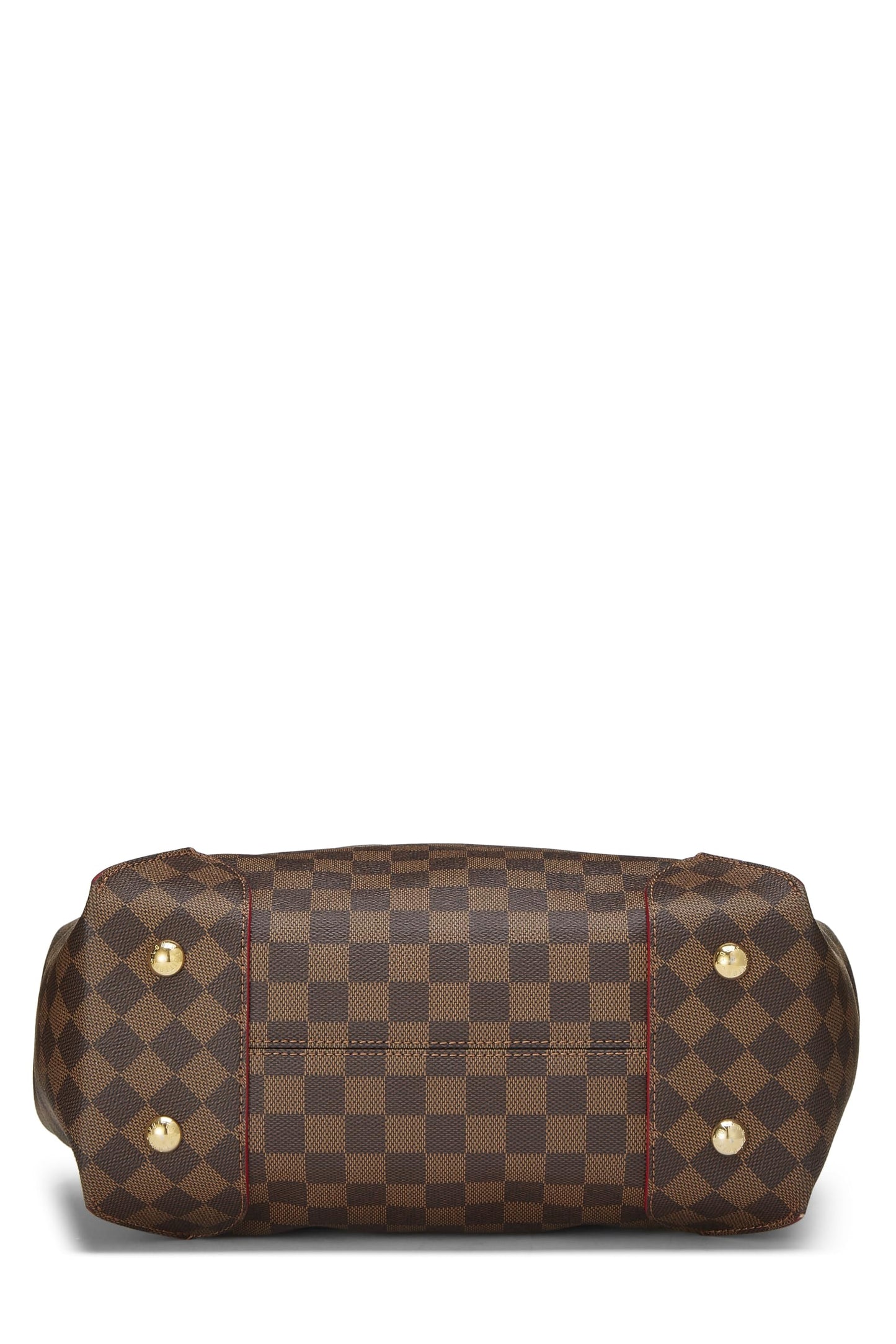 Louis Vuitton,  Damier Ebene Caissa Tote MM, Red
