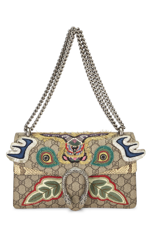 Gucci, Original GG Supreme Canvas Embroidered Dionysus Small, Brown
