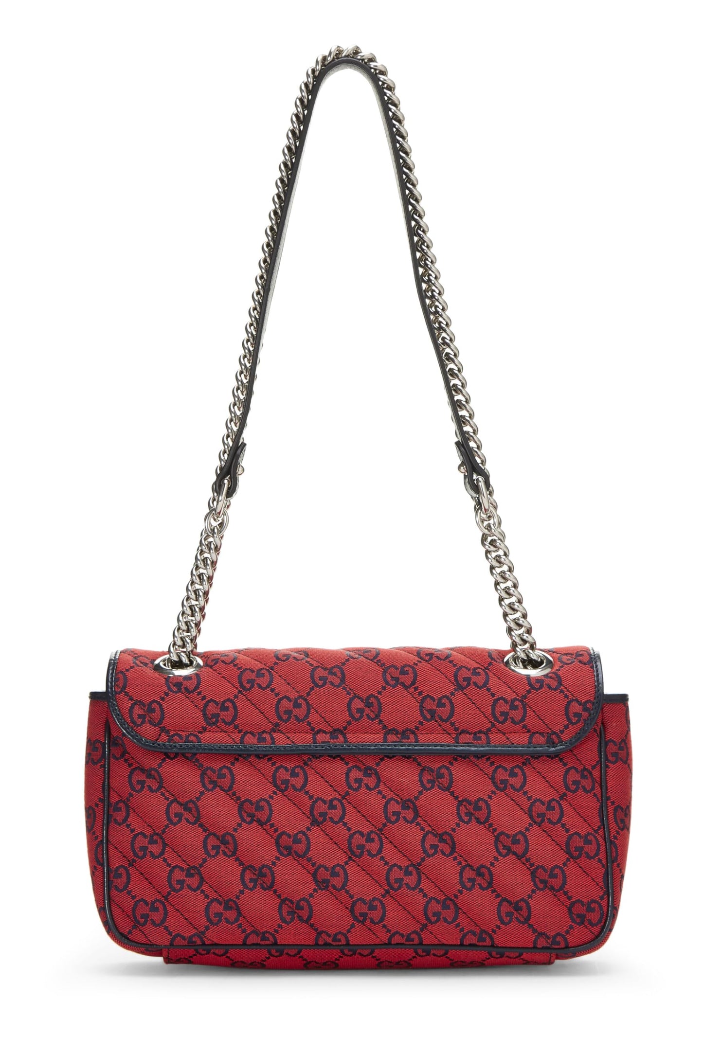 Gucci, Red GG Canvas Marmont Shoulder Bag Small, Red
