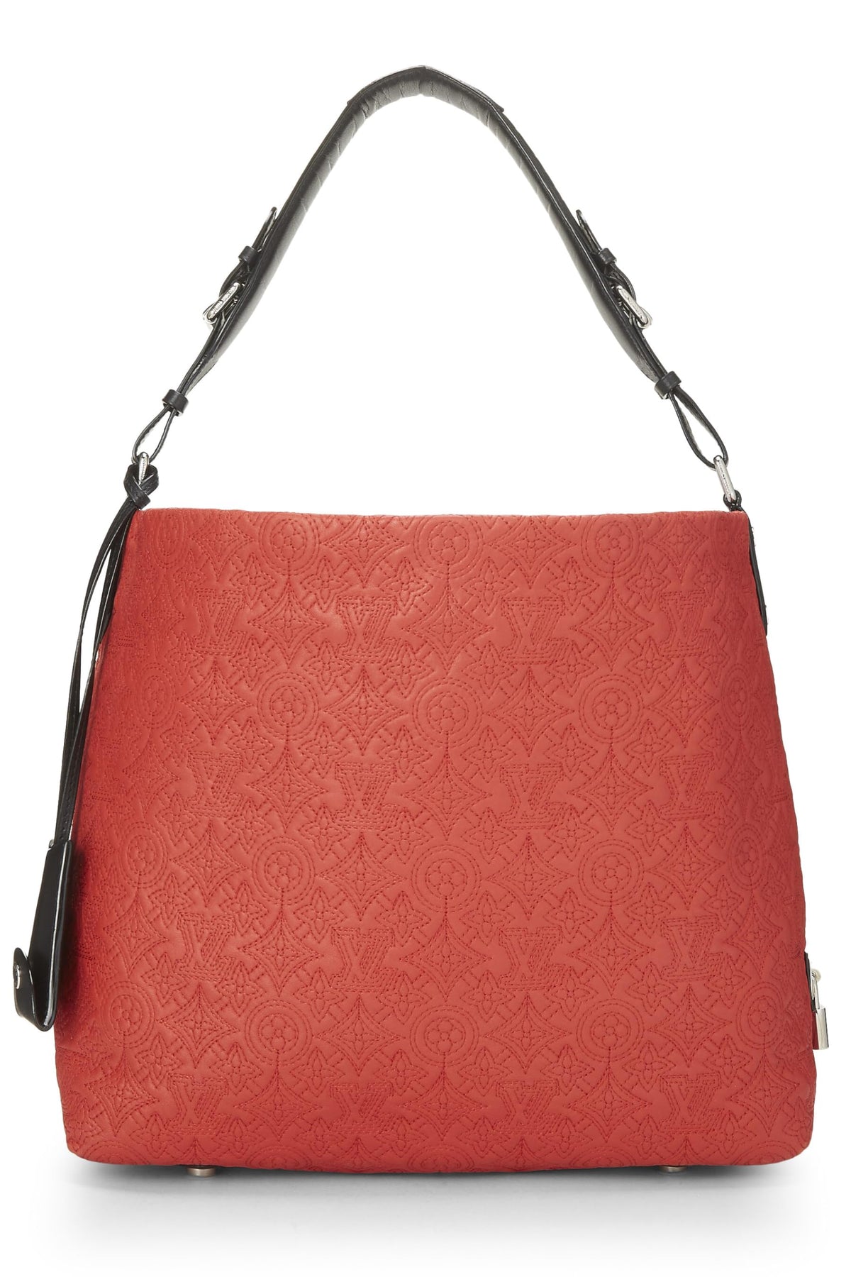 Louis Vuitton,  Red Monogram Antheia Leather Hobo PM, Red
