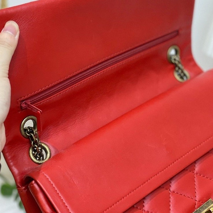 2.55 Reissue Lambskin Red GHW