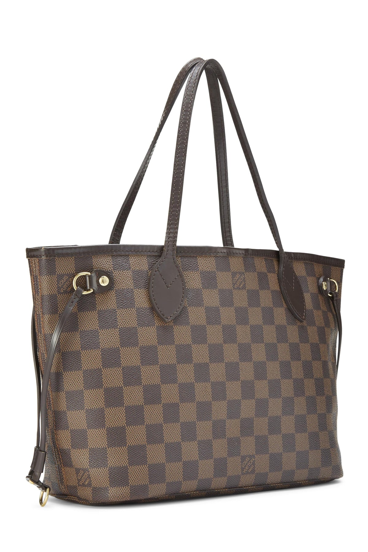 Louis Vuitton,  Damier Ebene Neverfull PM, Brown