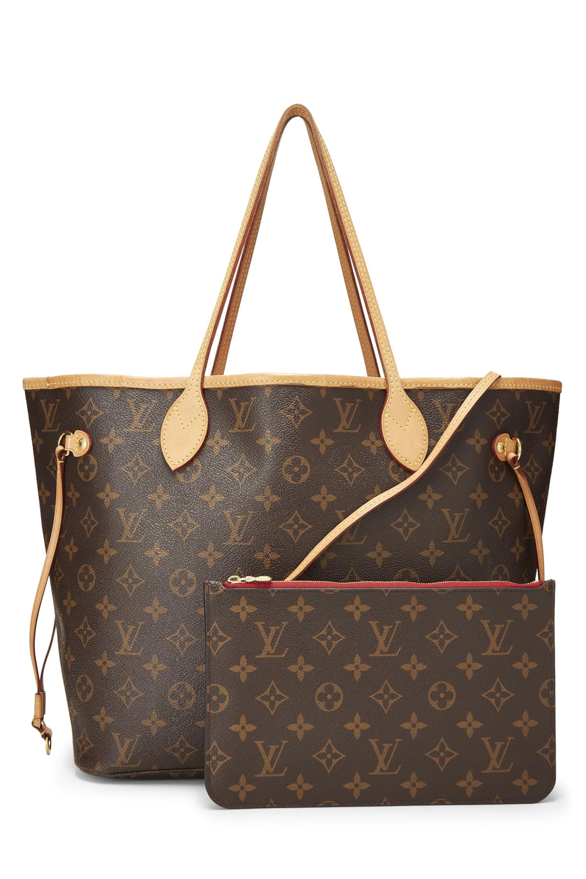 Louis Vuitton,  Red Monogram Canvas Neo Neverfull MM, Red