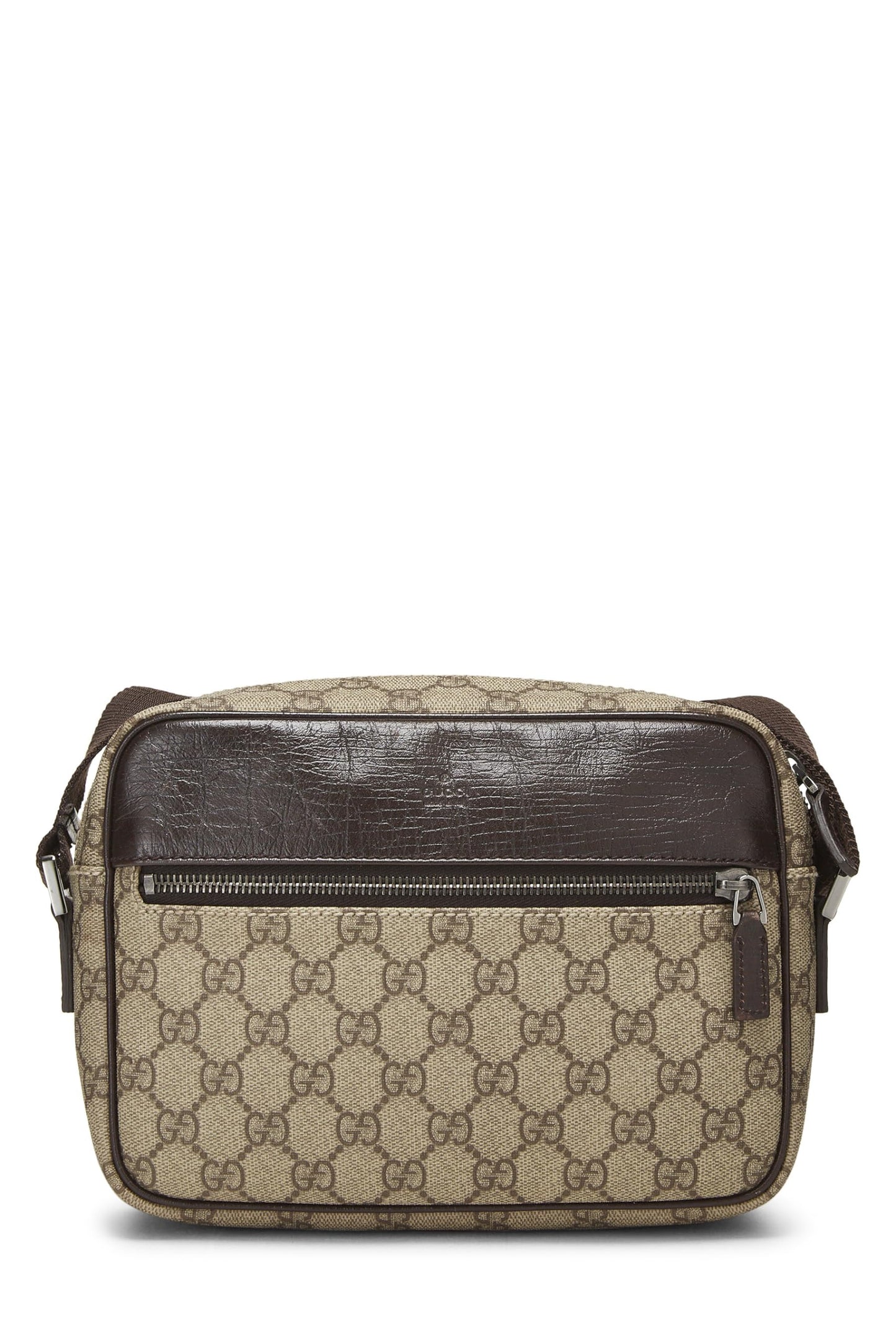 Gucci, Original GG Supreme Canvas Camera Bag, Brown