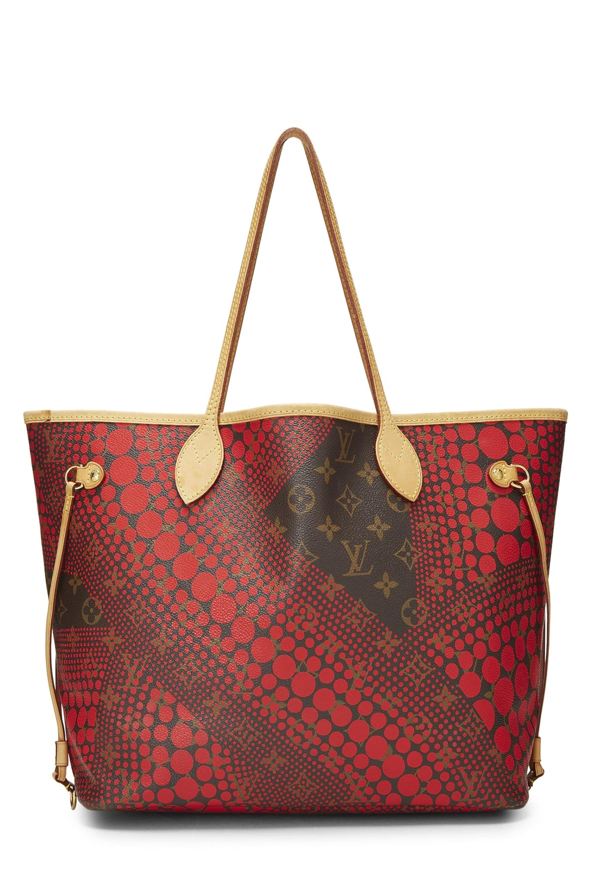 Louis Vuitton,  Yayoi Kusama x Louis Vuitton Red Infinity Dots Monogram Canvas Neverfull MM, Red