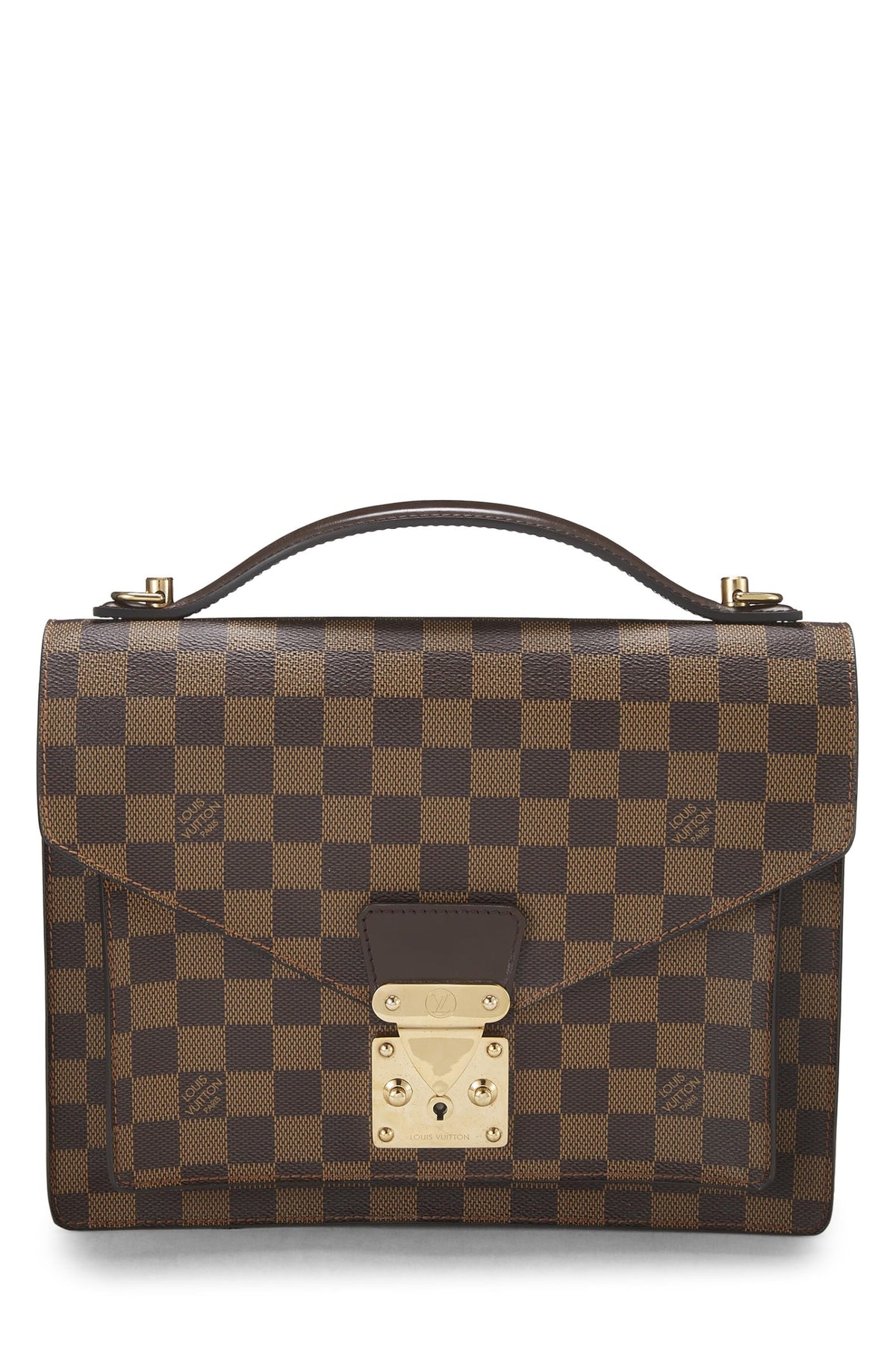 Louis Vuitton,  Damier Ebene Monceau, Brown