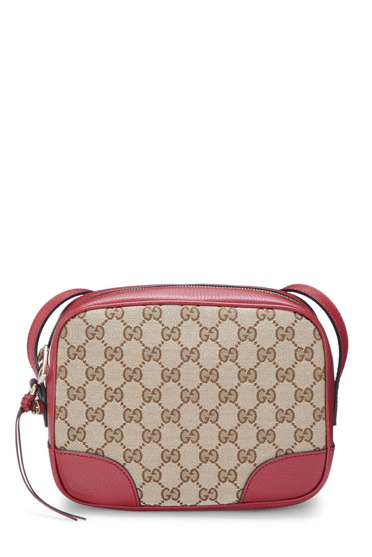 Gucci, Red Original GG Canvas Bree Crossbody, Red