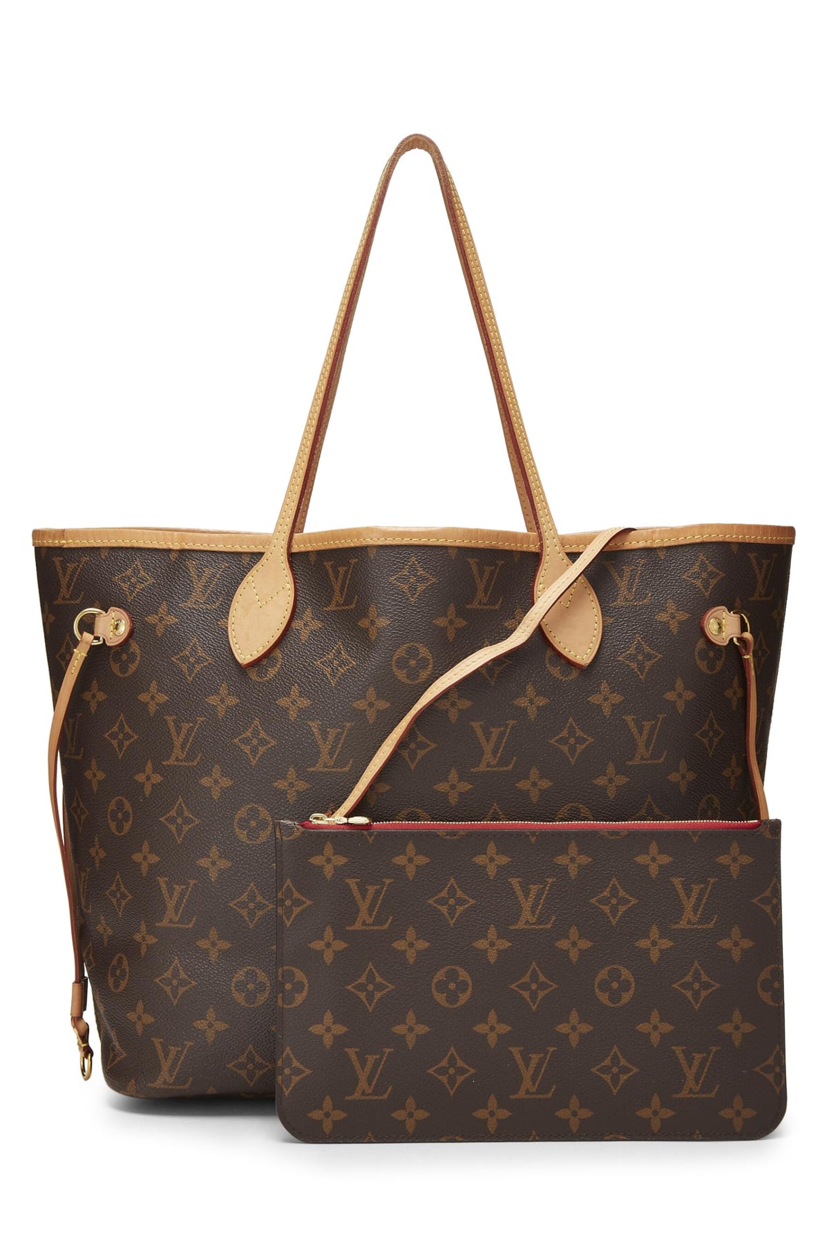 Louis Vuitton,  Red Monogram Canvas Neo Neverfull MM, Red