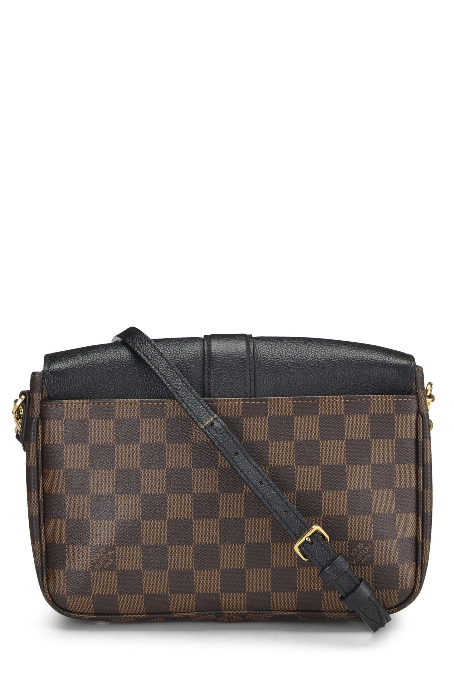 Louis Vuitton,  Black Damier Ebene Clapton Crossbody, Black