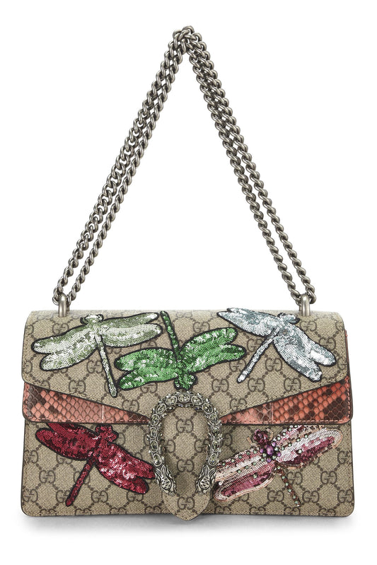 Gucci, Original GG Supreme Canvas Embroidered Dionysus Medium, Pink