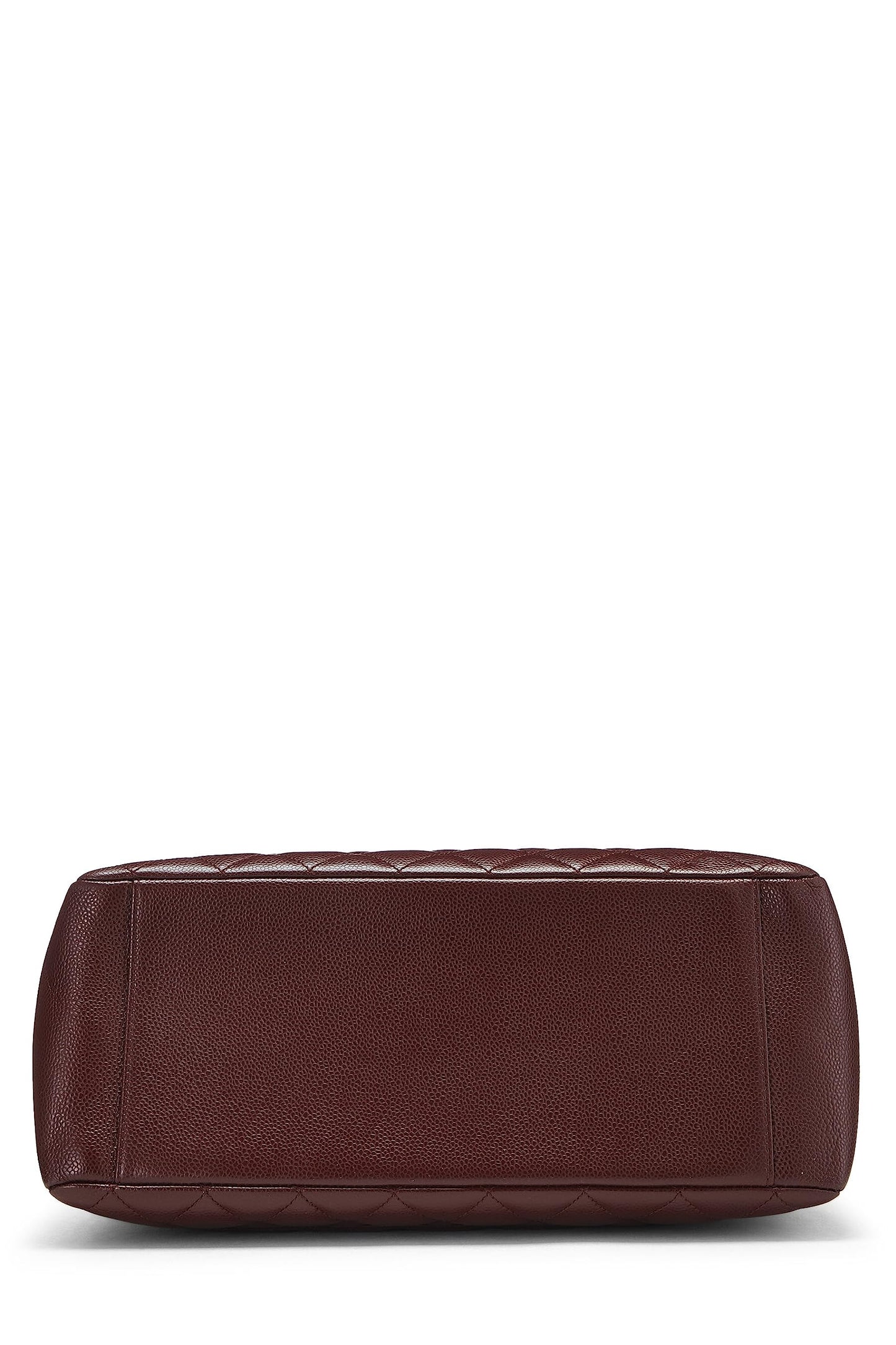 Chanel,  Burgundy Quilted Caviar Grand Shopping Tote (GST), Burgundy