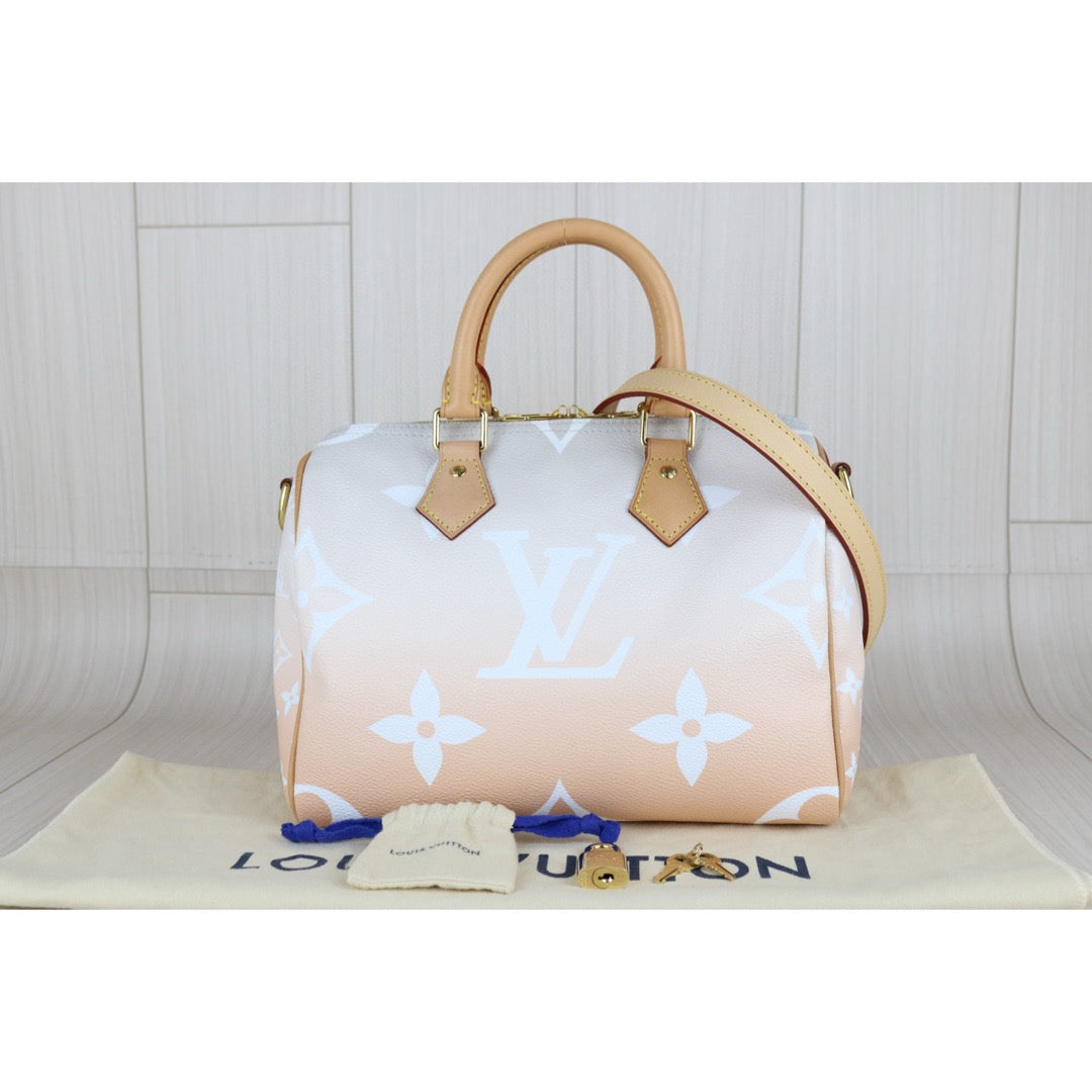 Excellent（Rank SA）｜LV Monogram speedy25 Gradient color Limited edition Handbag WithShoulder Bag｜B25012211