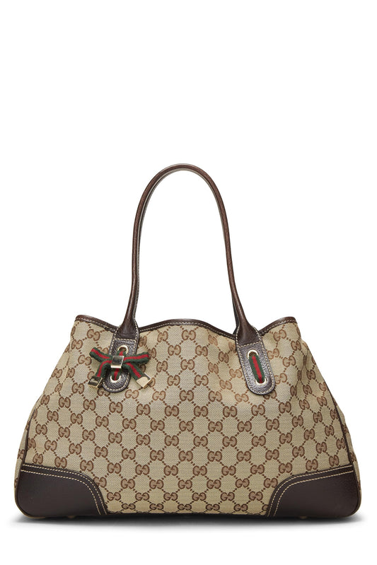Gucci, Original GG Canvas Princy Tote, Brown