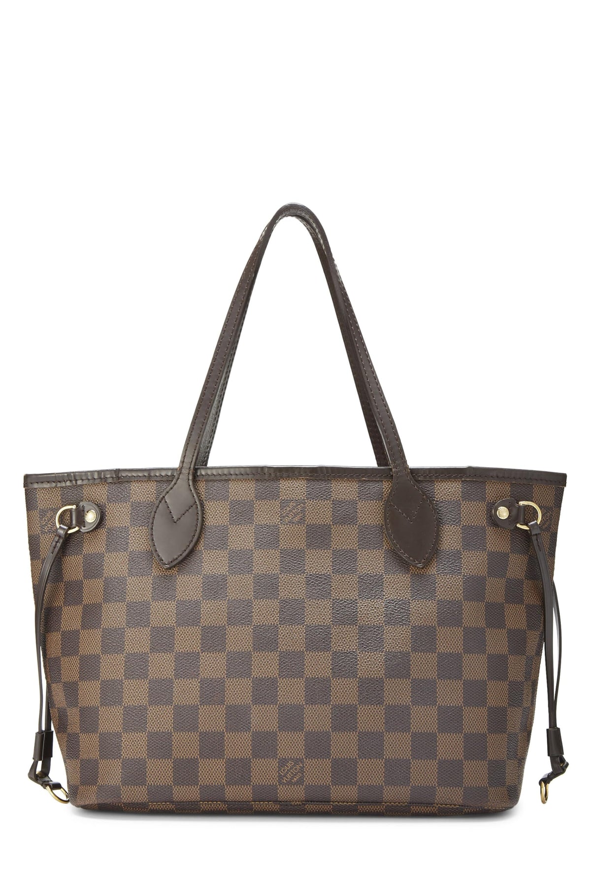 Louis Vuitton,  Damier Ebene Neverfull PM, Brown