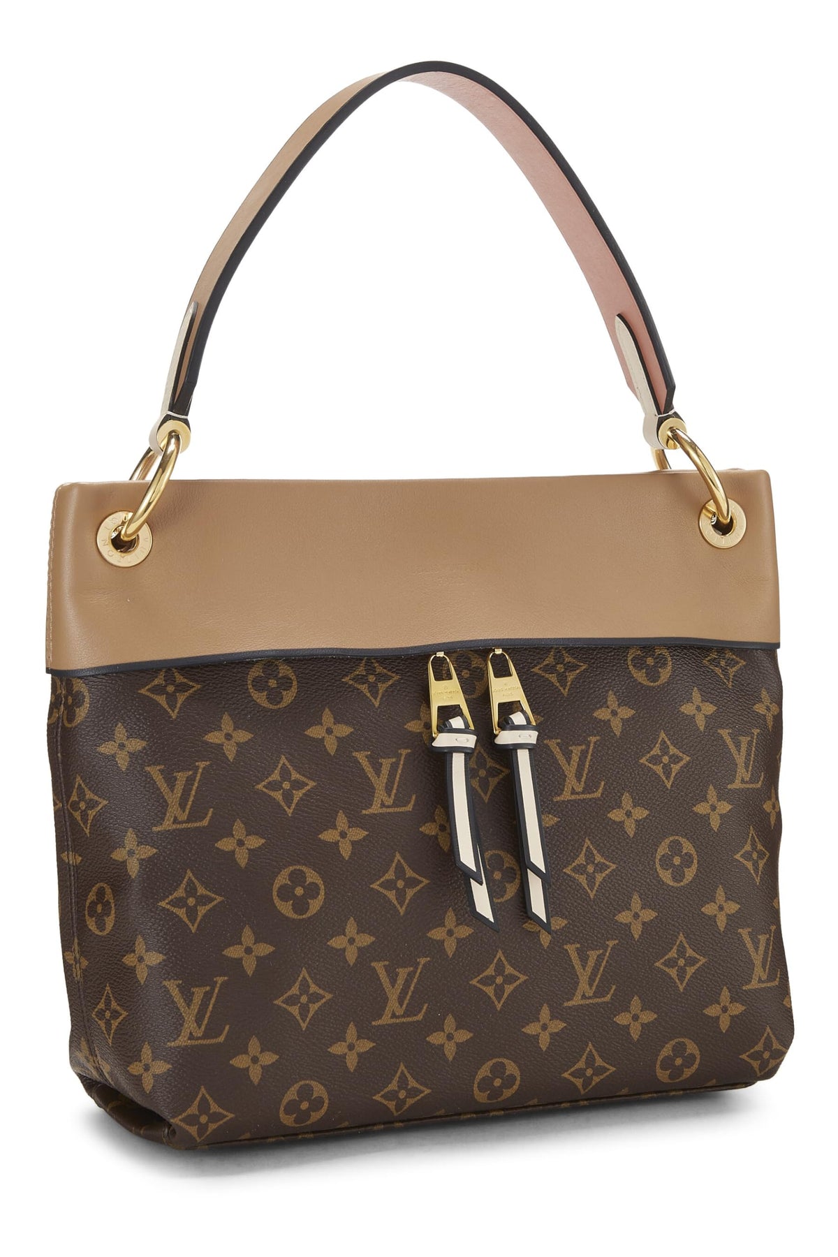 Louis Vuitton,  Beige Monogram Canvas Tuileries Besace, Beige