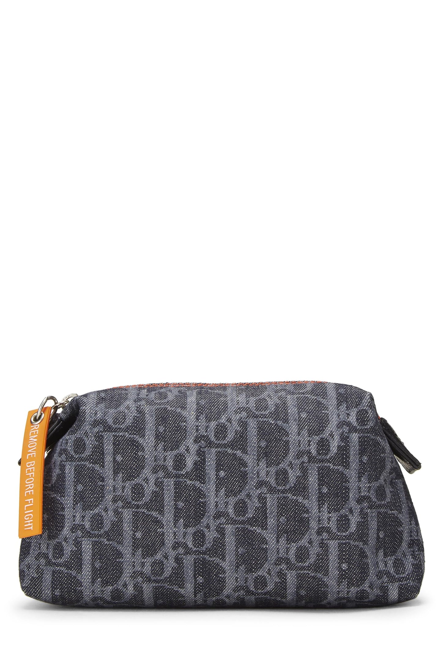 Dior,  Navy Denim Trotter Flight Pouch, Navy