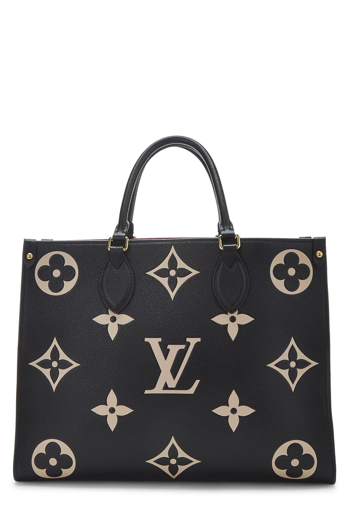 Louis Vuitton,  Black Giant Monogram Empreinte On The Go MM, Black