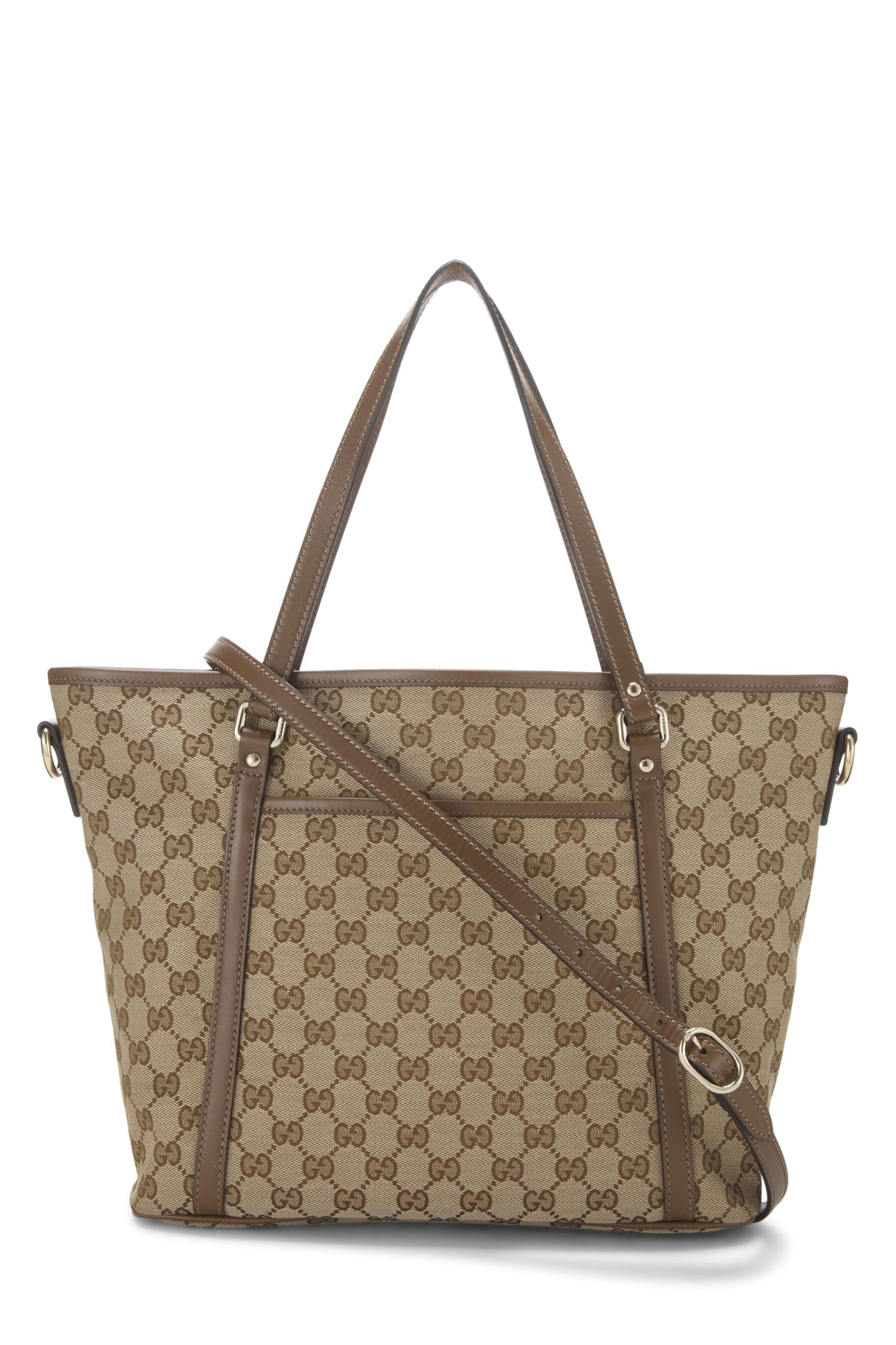 Gucci, Original GG Canvas Zip Tote, Brown