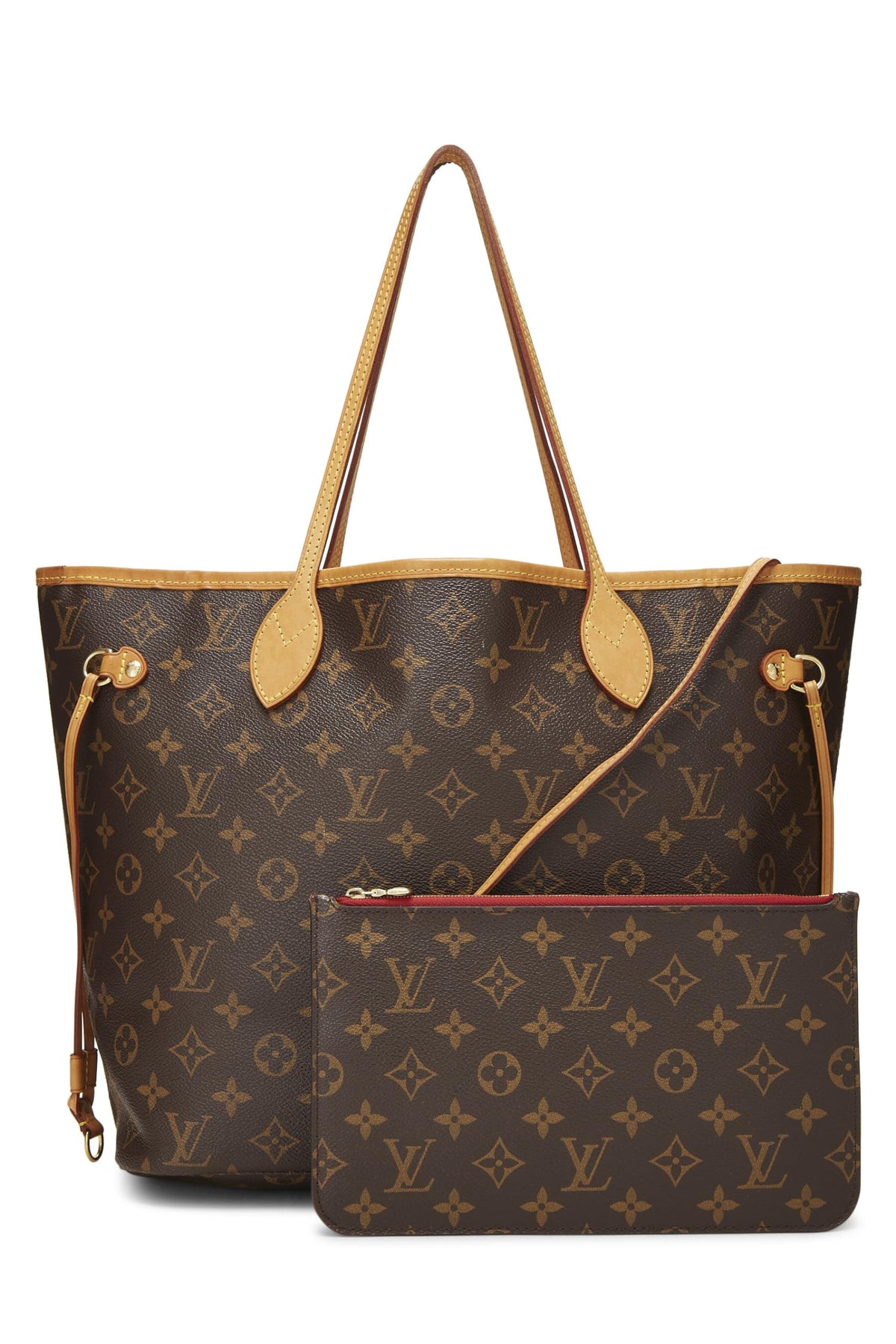 Louis Vuitton,  Red Monogram Canvas Neo Neverfull MM, Red