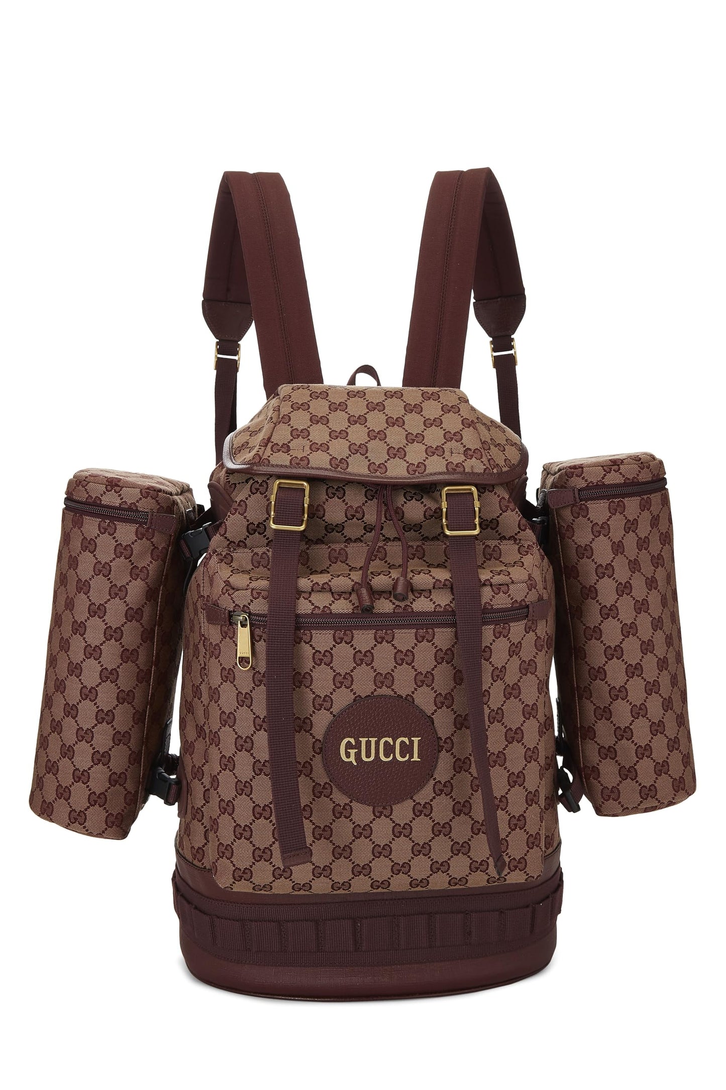 Gucci, Burgundy Original GG Canvas Alpina Trekking Backpack, Burgundy