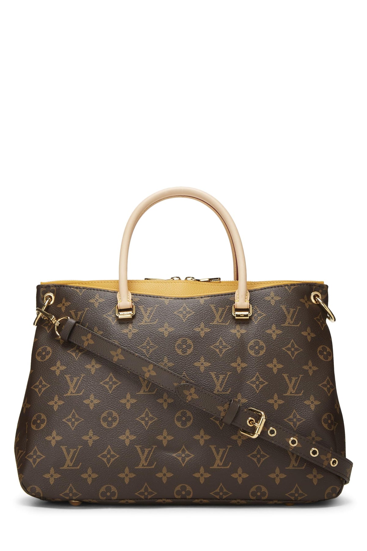 Louis Vuitton,  Yellow Monogram Canvas Pallas, Yellow