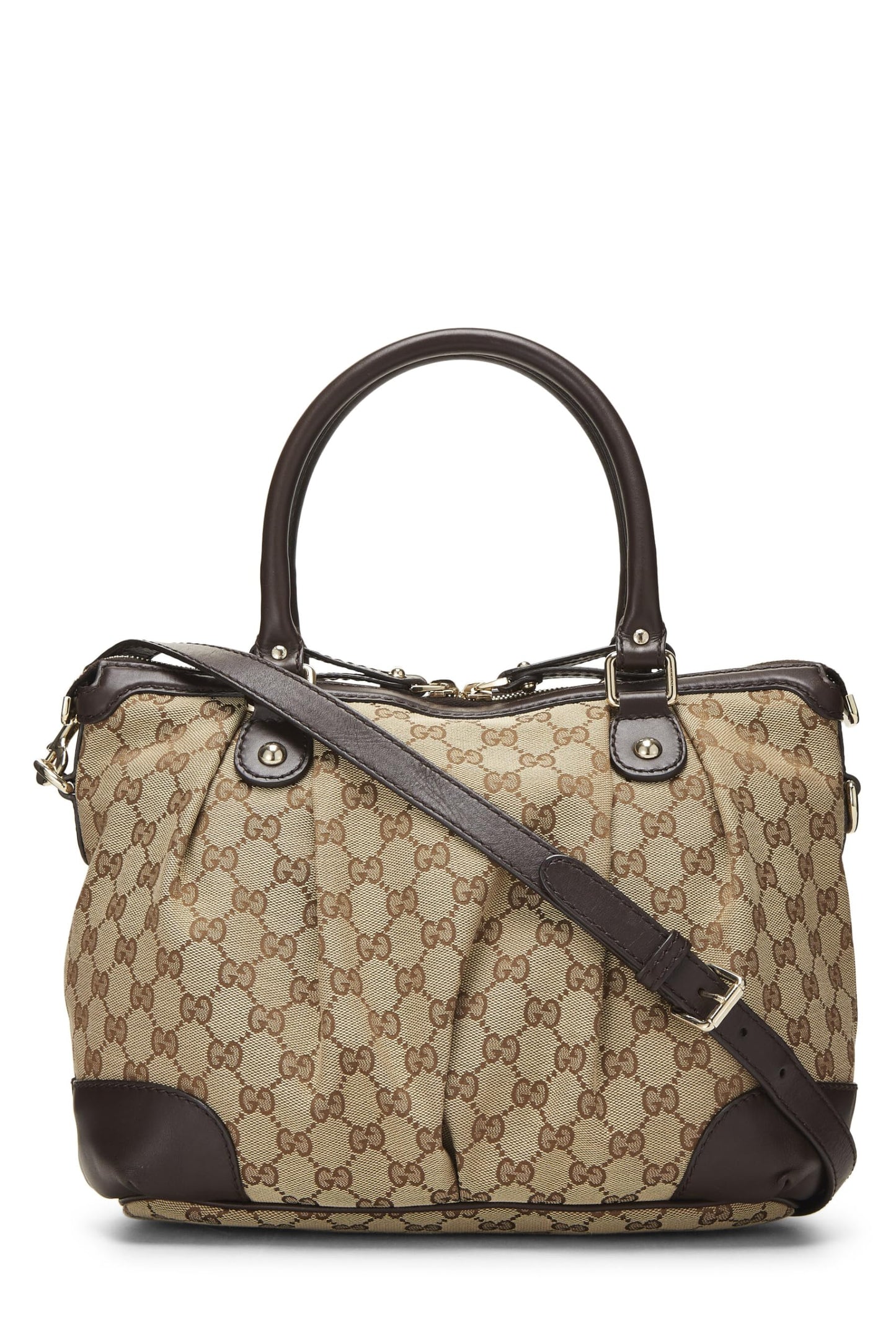 Gucci, Original GG Canvas Sukey Handbag Medium, Brown
