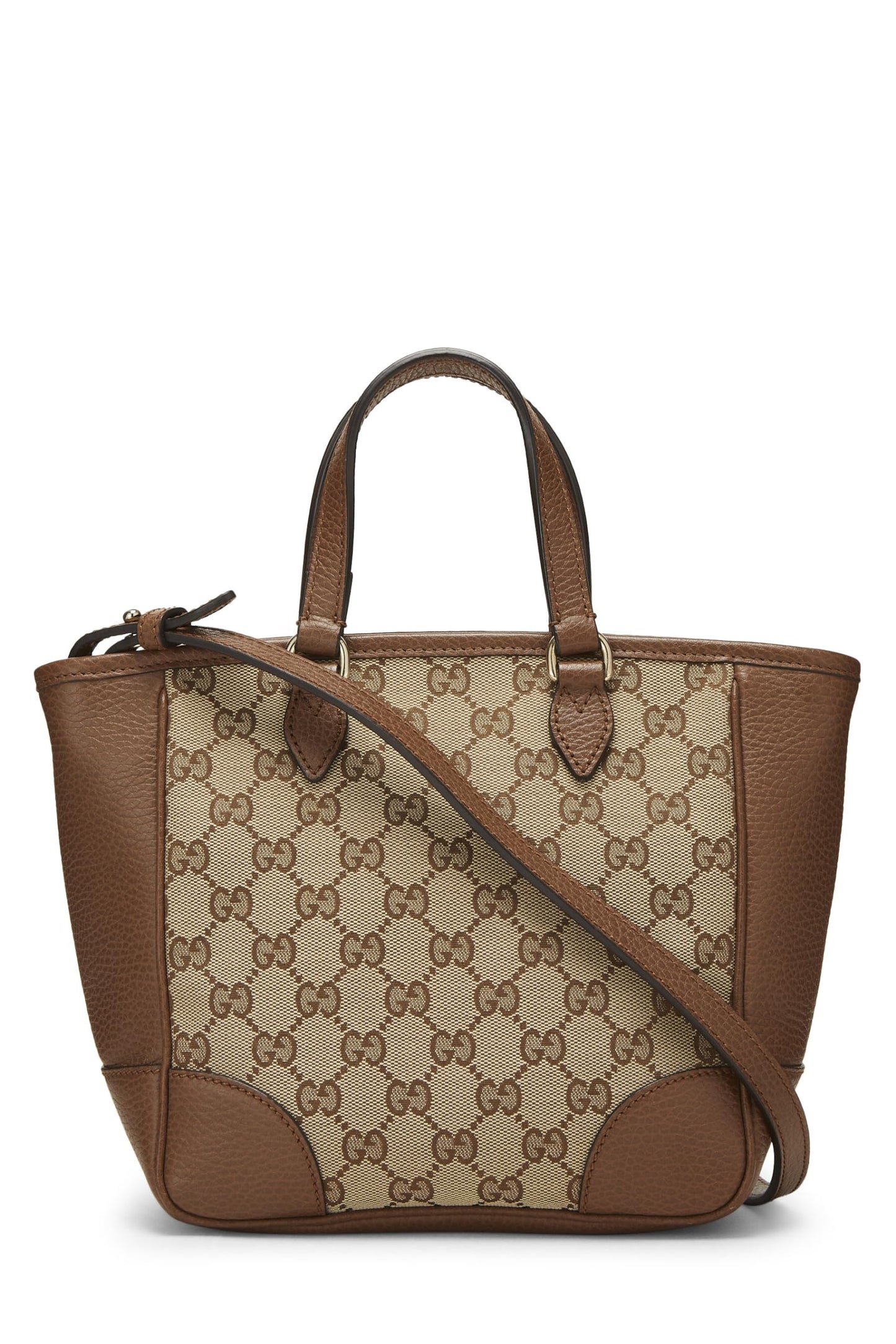 Gucci, Brown Original GG Canvas Bree Top Handle Tote, Brown