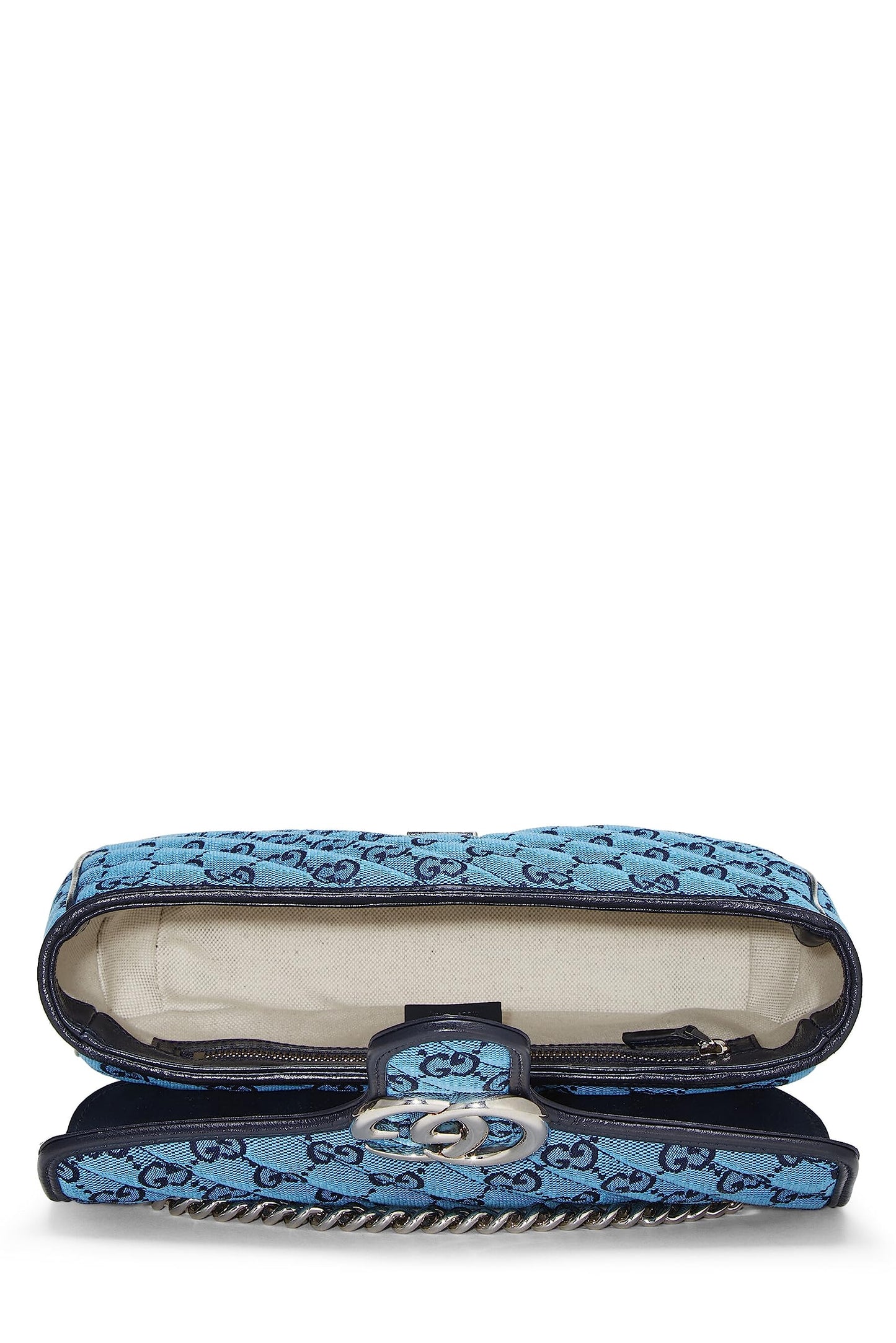 Gucci, Blue GG Canvas Marmont Shoulder Bag Small, Blue