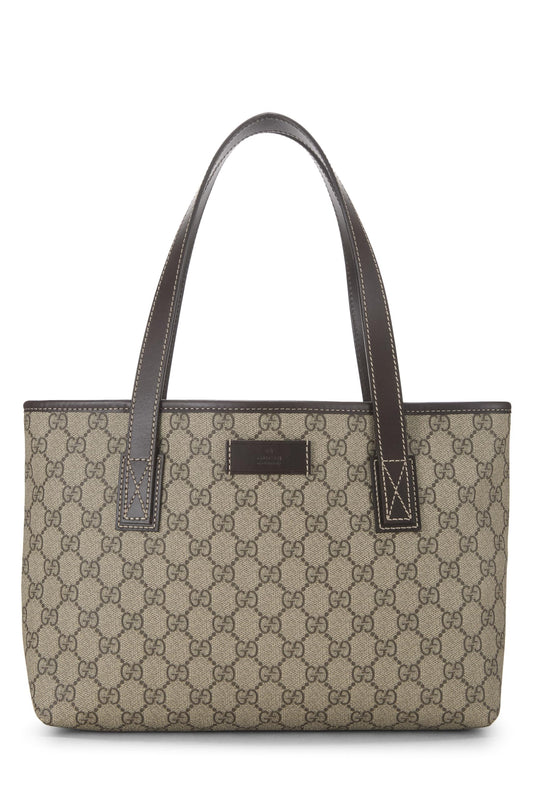Gucci, Original GG Supreme Canvas Tote Small, Brown