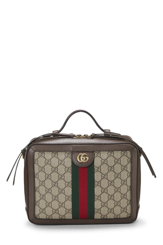 Gucci, Original GG Supreme Canvas Web Ophidia Shoulder Medium, Brown