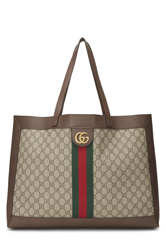Gucci, Original GG Supreme Canvas Ophidia Tote Medium, Brown