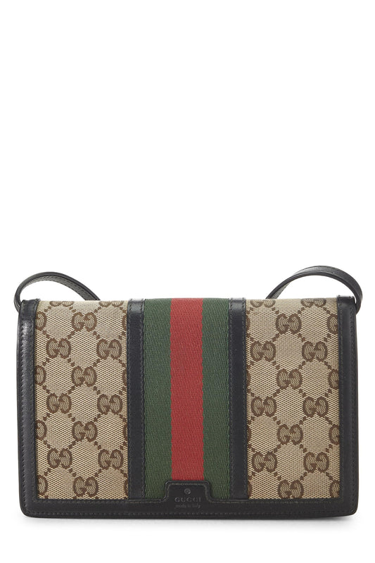 Gucci, Original GG Canvas Web Crossbody, Brown
