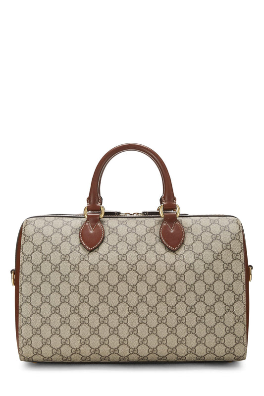 Gucci, Original GG Supreme Canvas Boston Handbag, Brown
