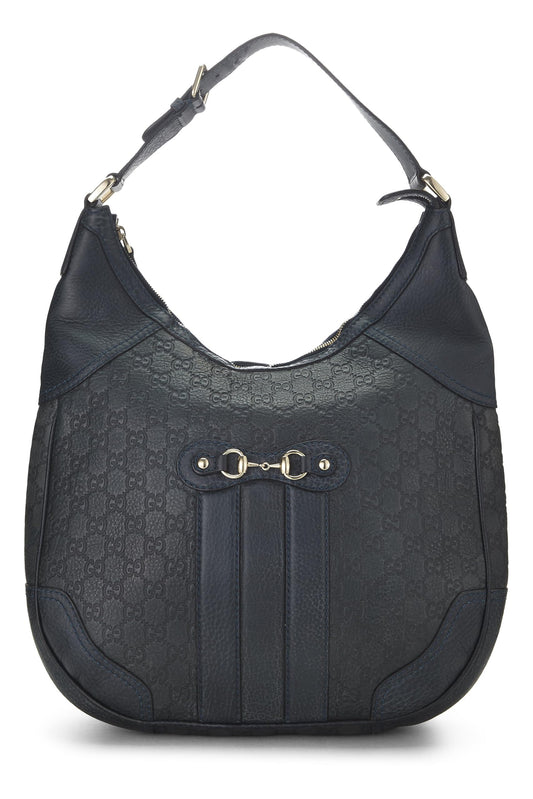 Gucci, Navy Guccissima Leather Catherine Hobo, Navy