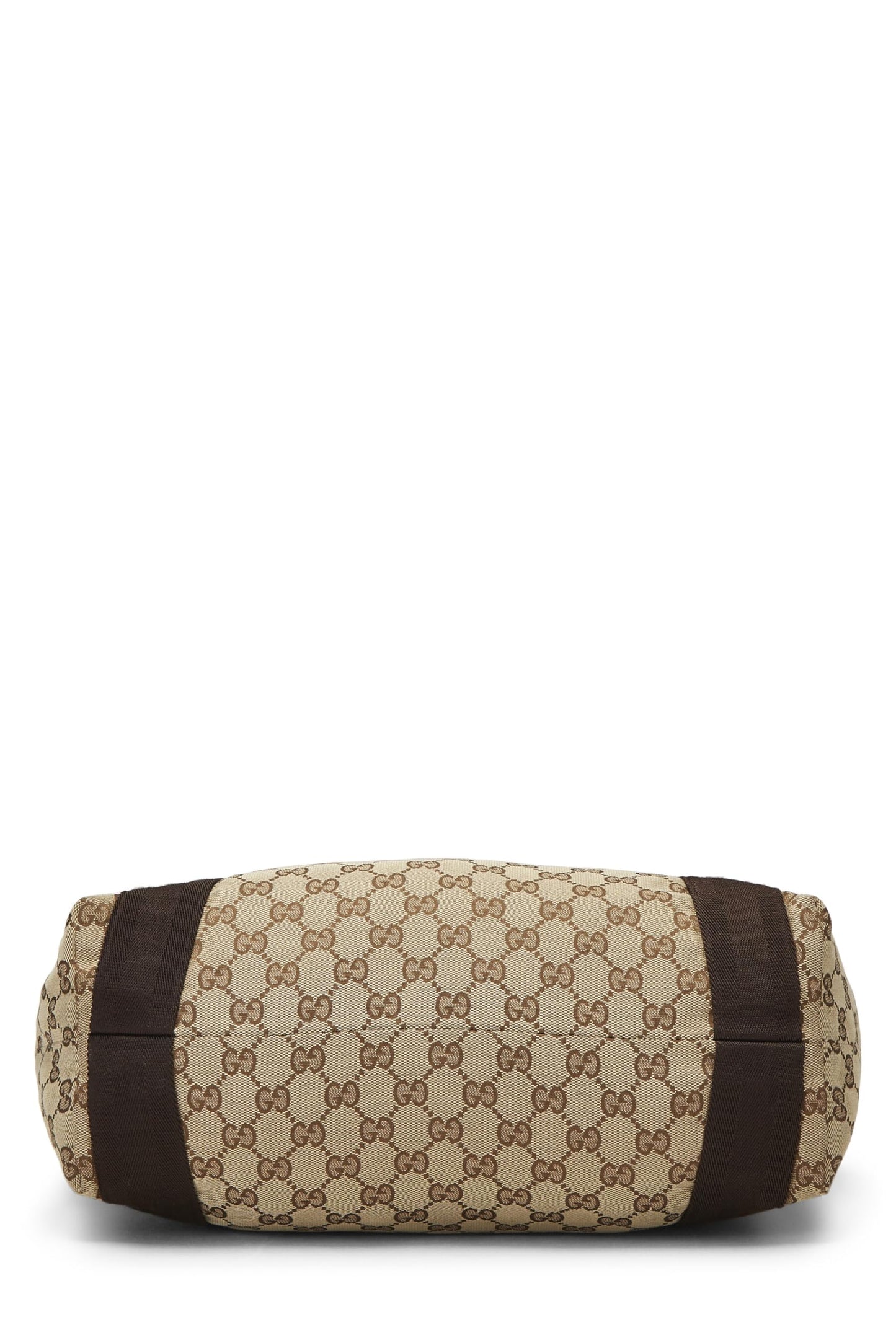 Gucci, Original GG Canvas Flat Web Tote, Brown