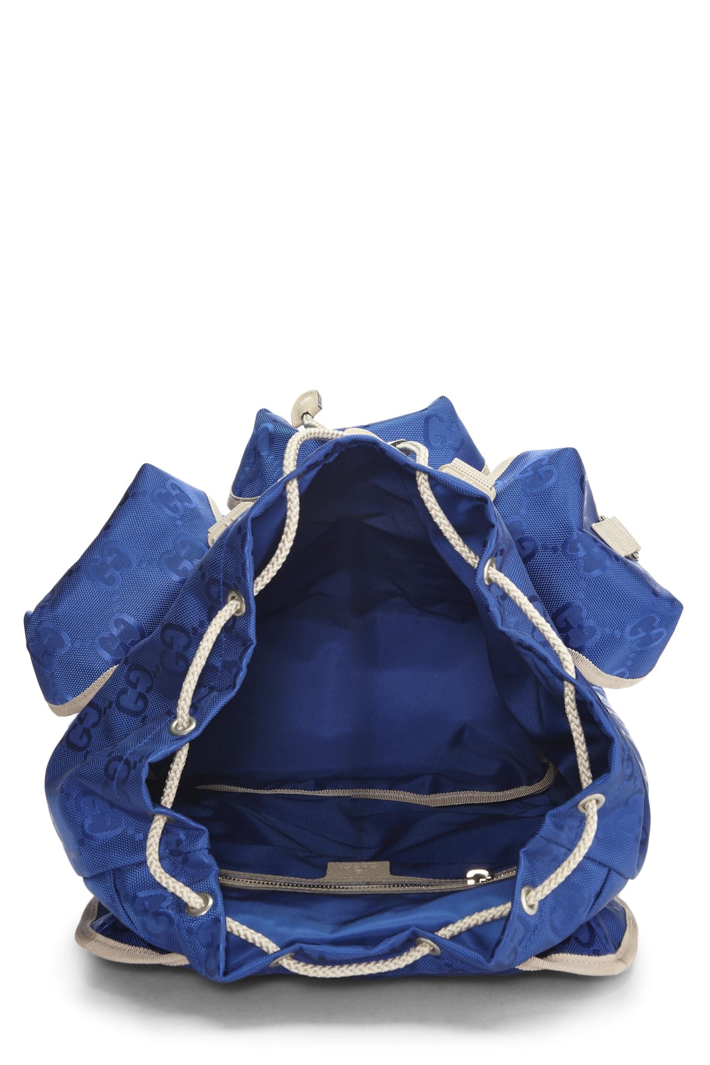 Gucci, Blue Nylon Off The Grid Backpack, Blue