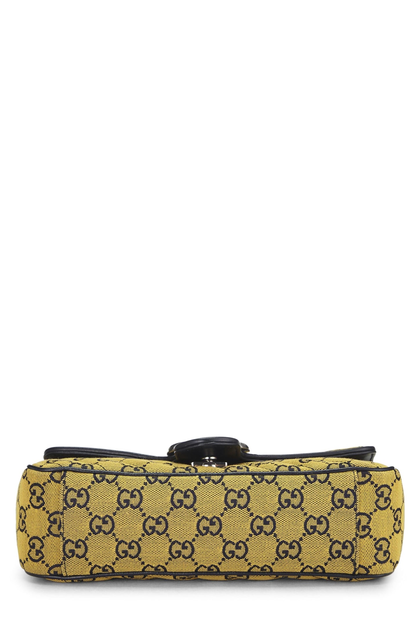 Gucci, Yellow GG Canvas Marmont Shoulder Bag Small, Yellow