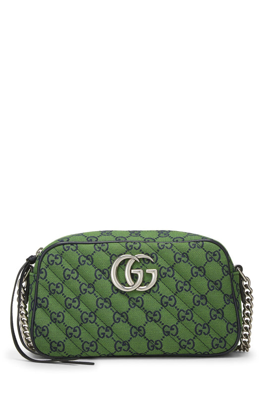 Gucci, Green Original GG Canvas Matelassé Marmont Crossbody Small, Green