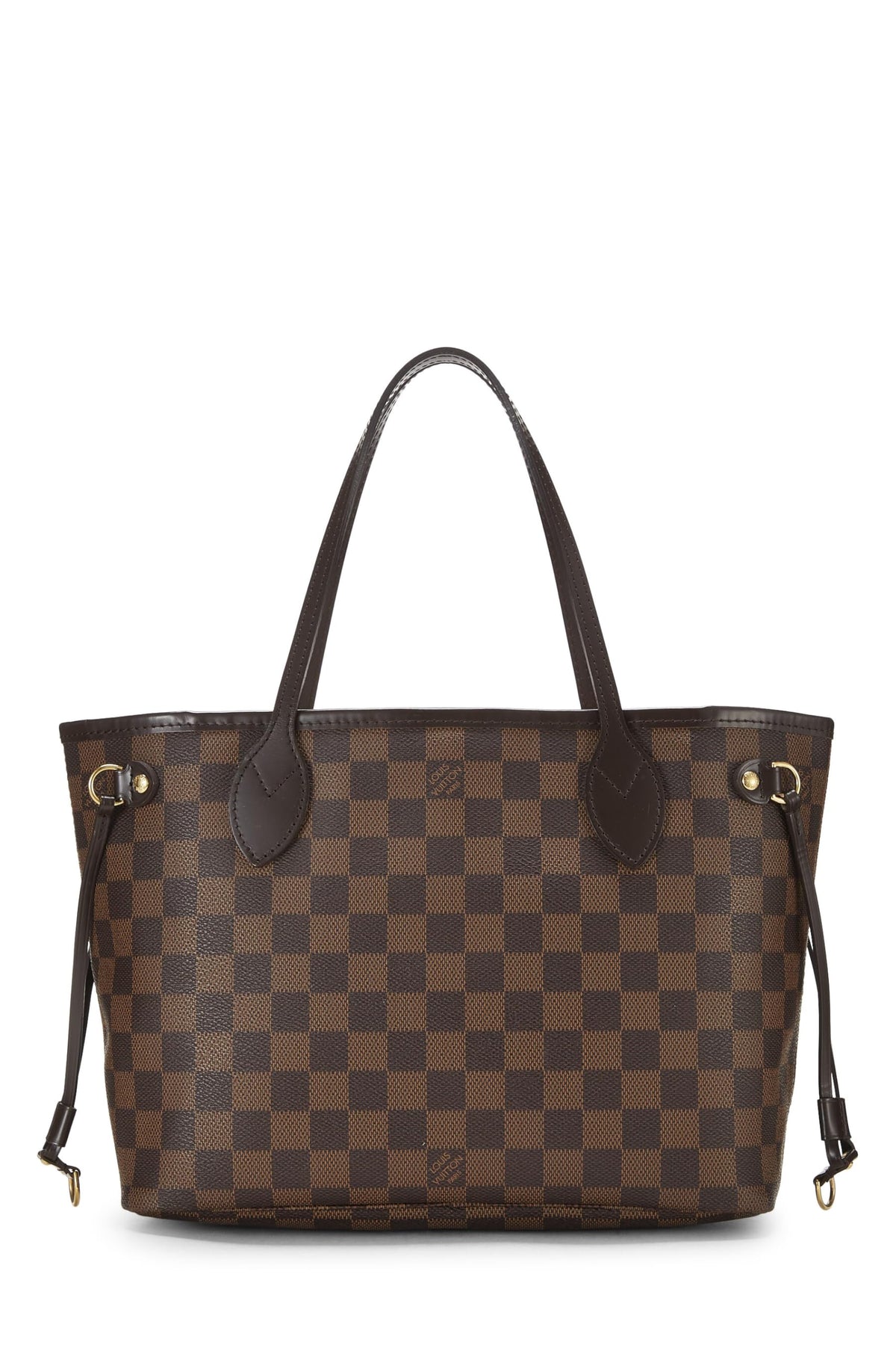 Louis Vuitton,  Damier Ebene Neverfull PM, Brown