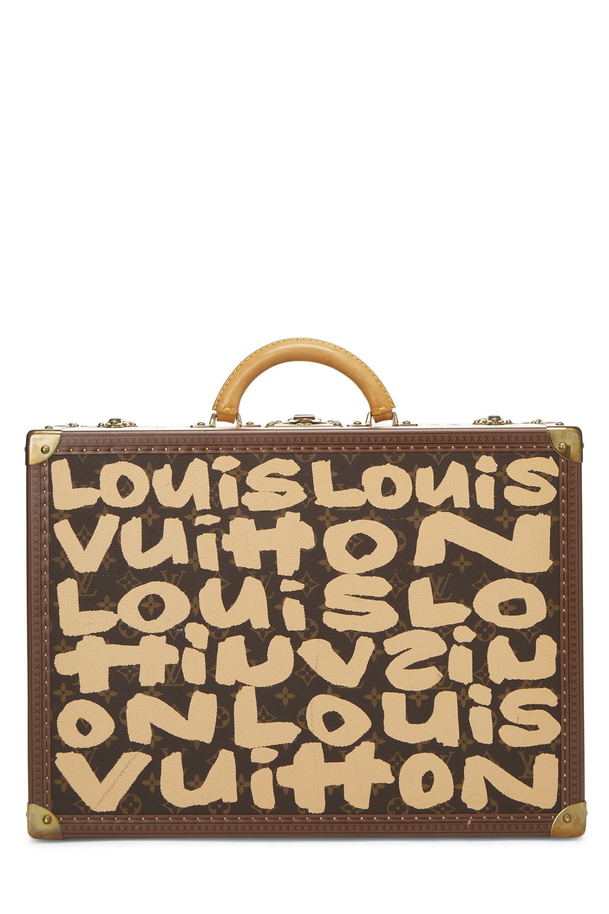 Louis Vuitton,  Stephen Sprouse x Louis Vuitton Beige Monogram Graffiti Canvas Trunk, Beige