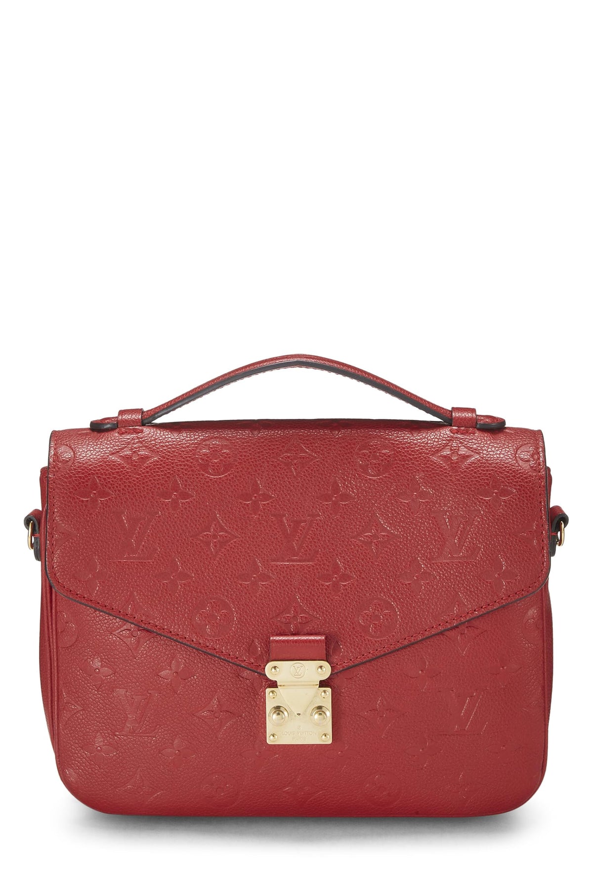 Louis Vuitton,  Cherry Monogram Empreinte Pochette Metis, Red