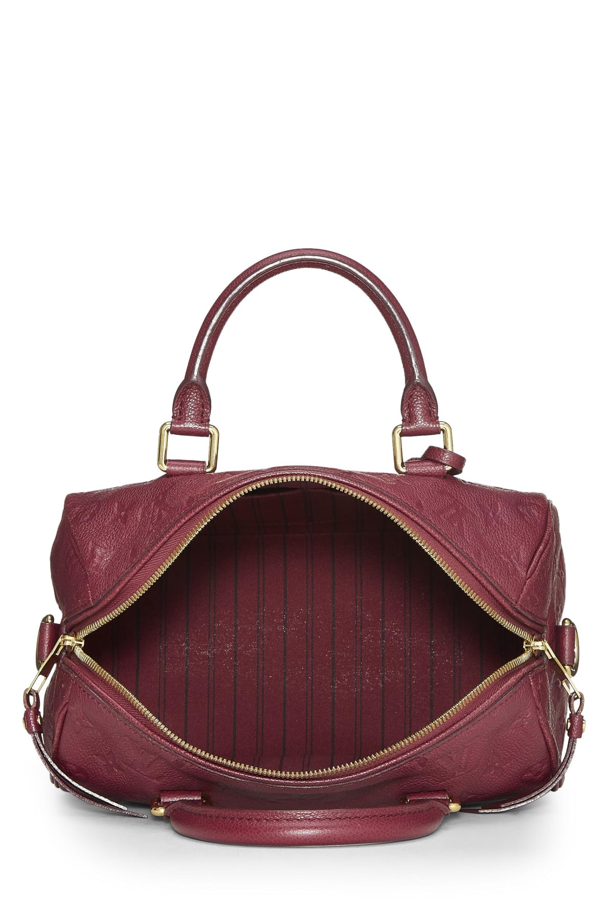 Louis Vuitton,  Aube Monogram Empreinte Speedy Bandouliere 25, Purple