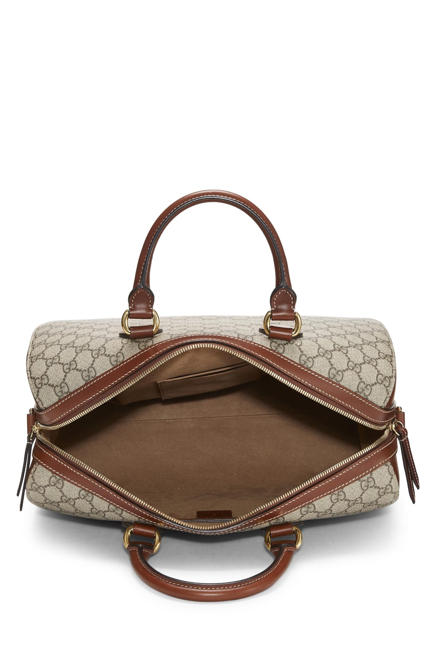 Gucci, Original GG Supreme Canvas Boston Handbag, Brown