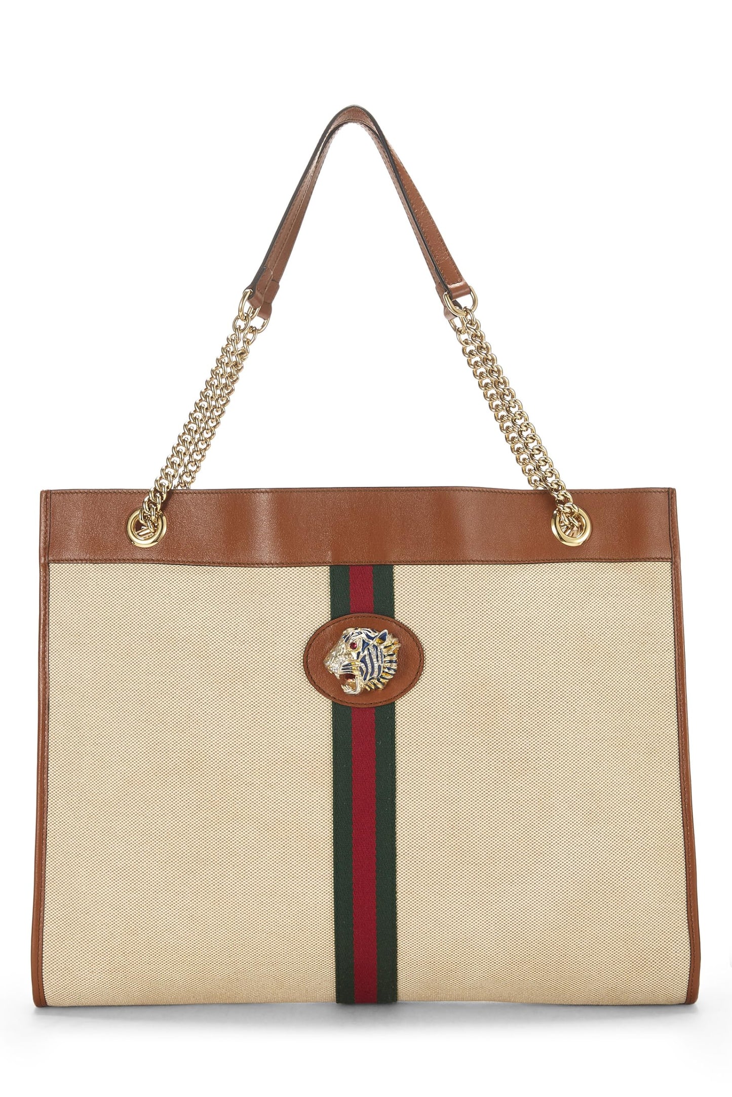 Gucci, Brown Original GG Supreme Canvas Rajah Tote Large, Brown