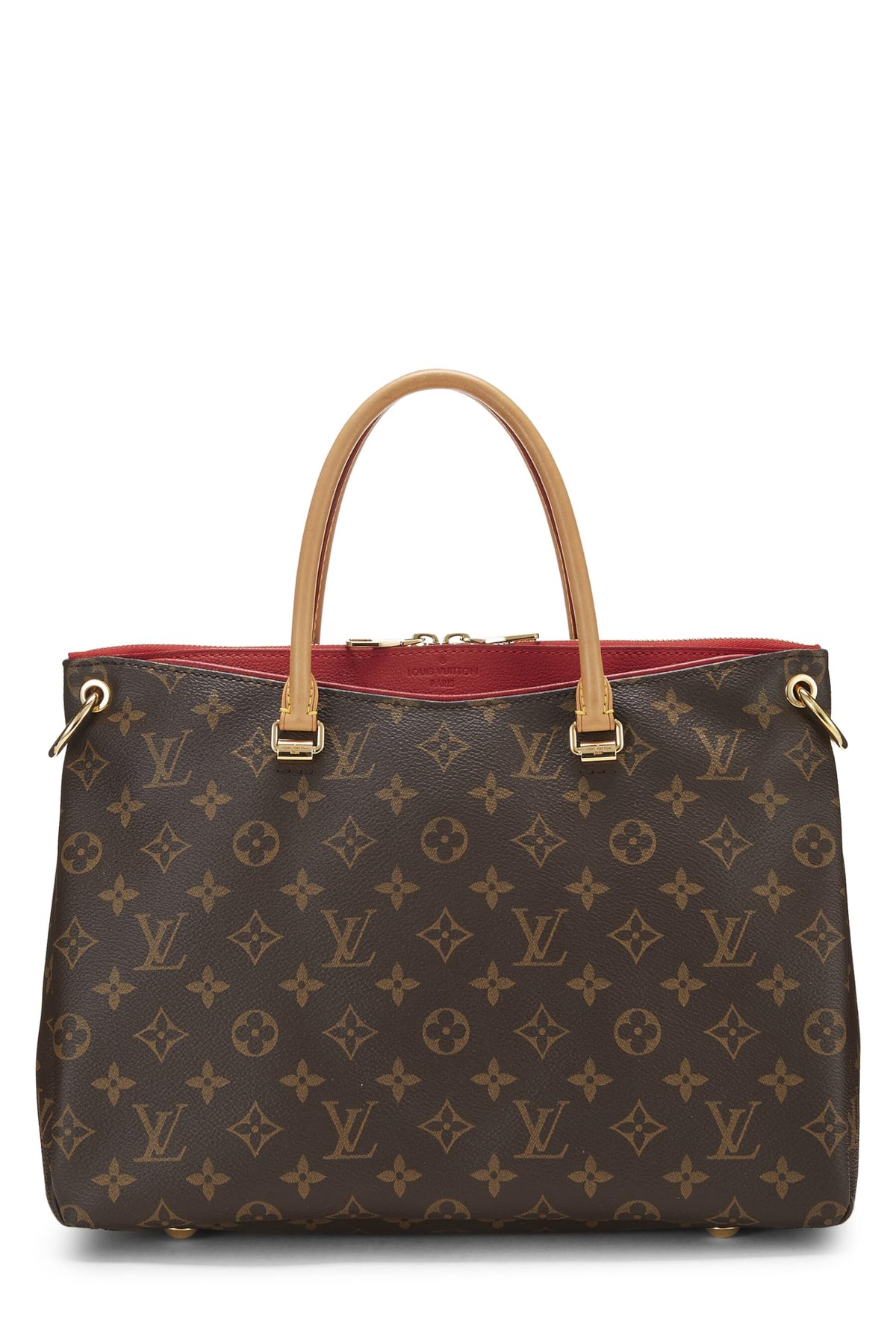 Louis Vuitton,  Red Monogram Canvas Pallas, Red
