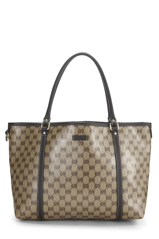 Gucci, Brown GG Crystal Canvas Joy Tote, Brown