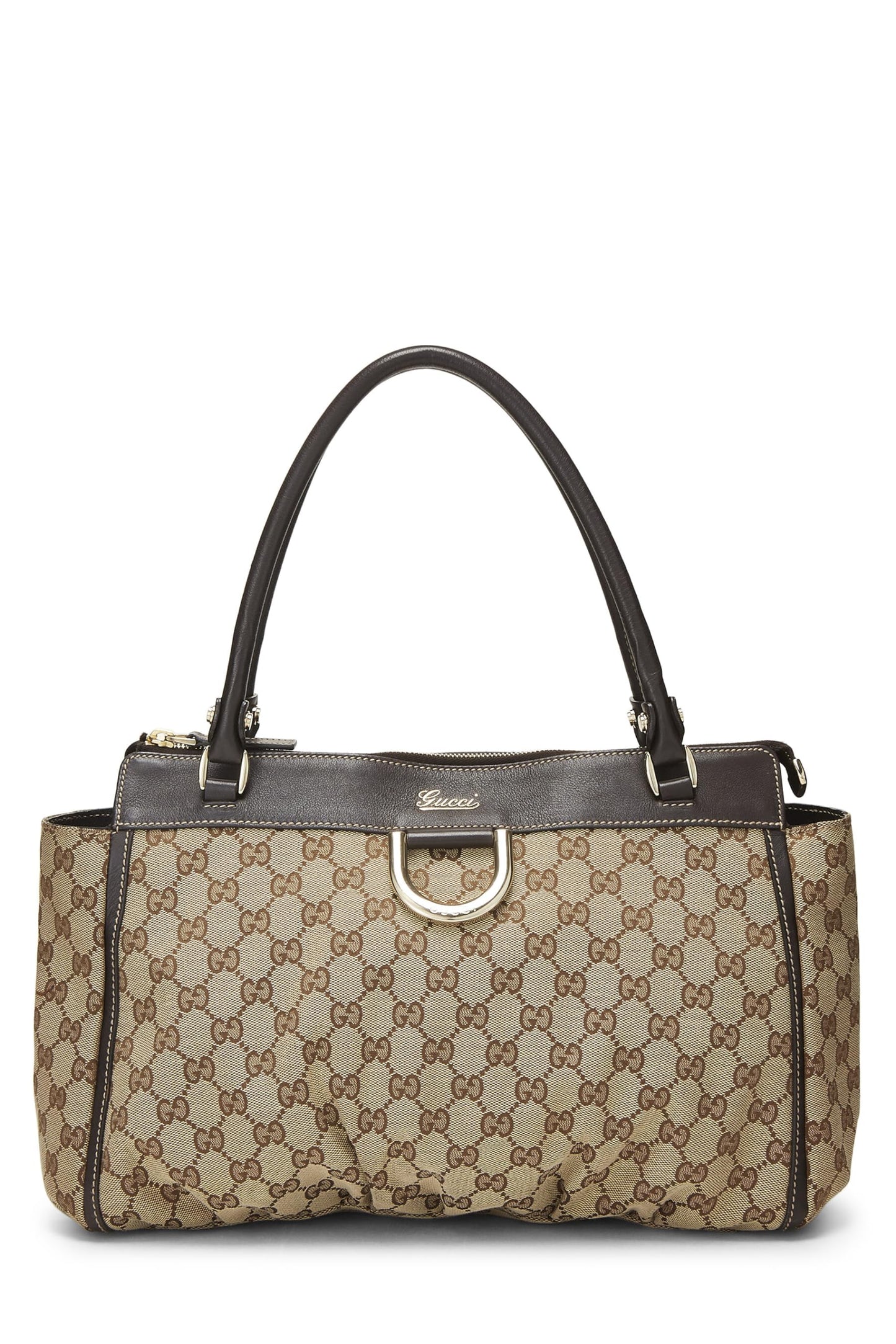 Gucci, Original GG Canvas Abbey Zip Tote, Brown