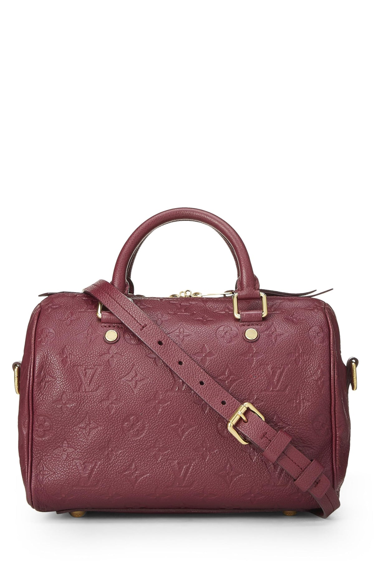 Louis Vuitton,  Aube Monogram Empreinte Speedy Bandouliere 25, Purple